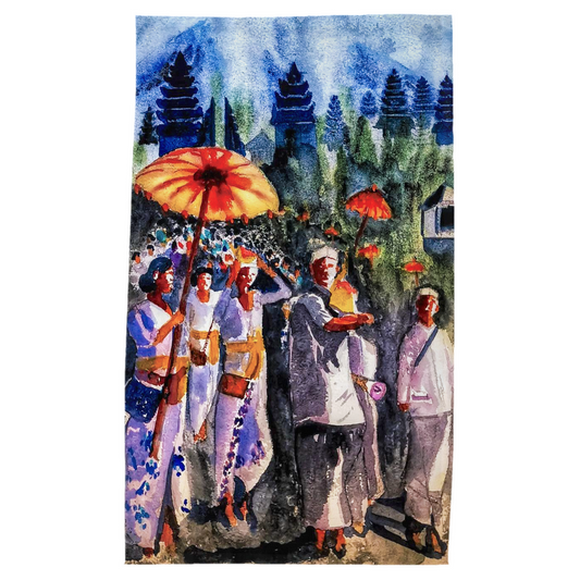 Tea Towel - Balinese Serenity