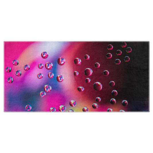 Beach towel - Vibrant Droplets