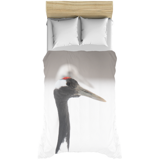 Duvet Cover - Crane Portrait