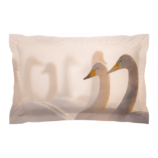 Pillow Cover - Swan Symphony (Left)