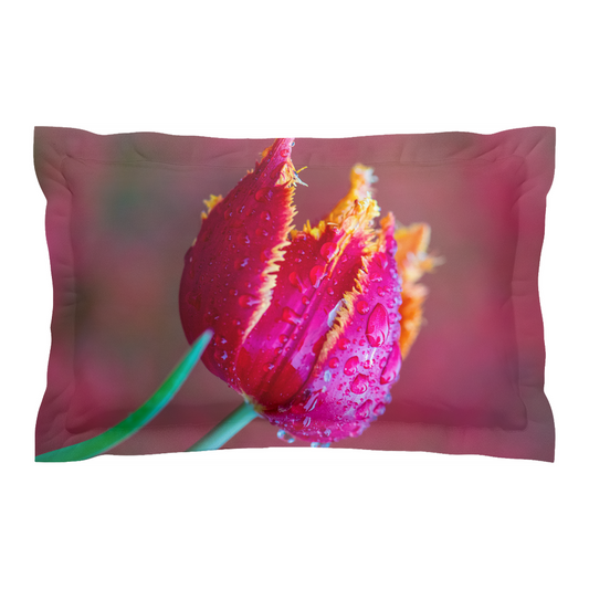 Pillow cover - Serene Tulip (Left)